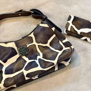 Dooney & Bourke Giraffe Print Shoulder Bag with Wallet